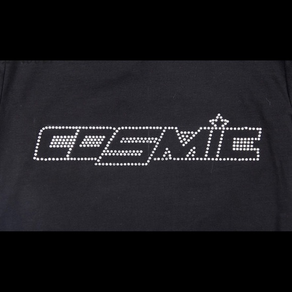 Instock💖New Cosmic crop top black shirt - Picture 5 of 5